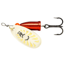 Блесна вращающаяся Blue Fox VIBRAX LONG CAST №2 , цвет White Flake-Red
