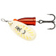 Блесна вращающаяся Blue Fox VIBRAX LONG CAST №2 , цвет White Flake-Red