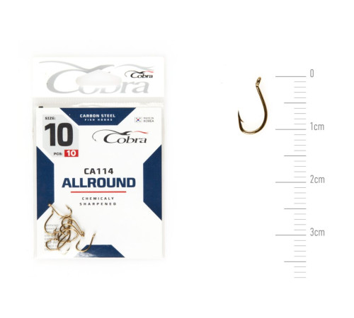 Крючки Cobra ALLROUND сер. CA114, №10, 10шт.