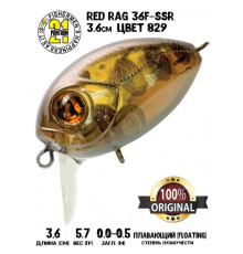 Воблер PONTOON 21 RED RAG 36F-SSR цвет 829
