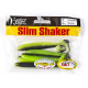 Силиконовые приманки Lucky John Pro Series SLIM SHAKER 4,0in T53, 6шт, виброхвост