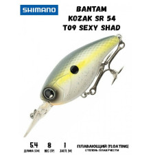 Воблер Shimano Bantam Kozak SR 54mm 8g T09 Sexy Shad