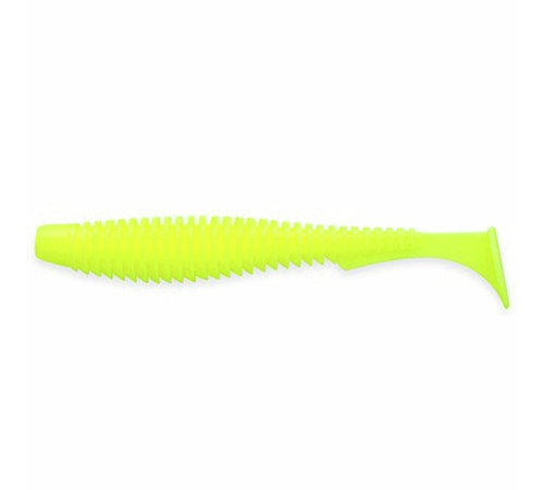 Силиконовая приманка FishUp U-SHAD 3.5" 046 - Lemon, 8шт, виброхвост