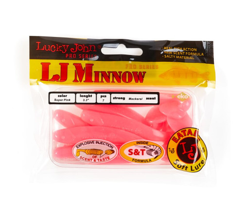Lucky John Pro Series MINNOW 3.3in F05, 7шт.