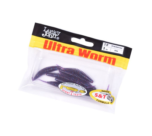 Lucky John Pro Series ULTRA WORM 2.0in S63, 9шт.