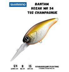 Воблер Shimano Bantam Kozak MR 54mm 8g T02 Champagnue
