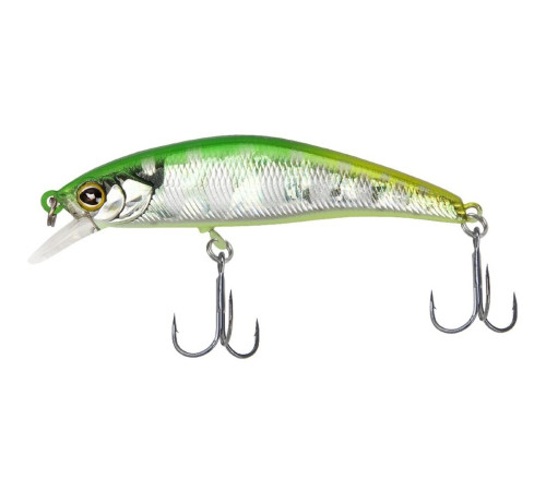 Воблер минноу Jackall Timon TRICOROLL RYUSHIN 63HW flash green back, 7 гр.