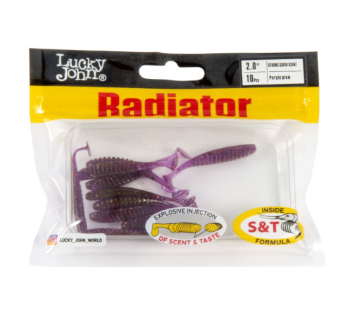 Силиконовые приманки Lucky John Pro Series RADIATOR 2.0" S13, 10шт, виброхвост
