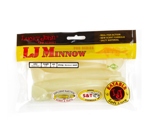 Lucky John Pro Series MINNOW 5.5in 033, 4шт.