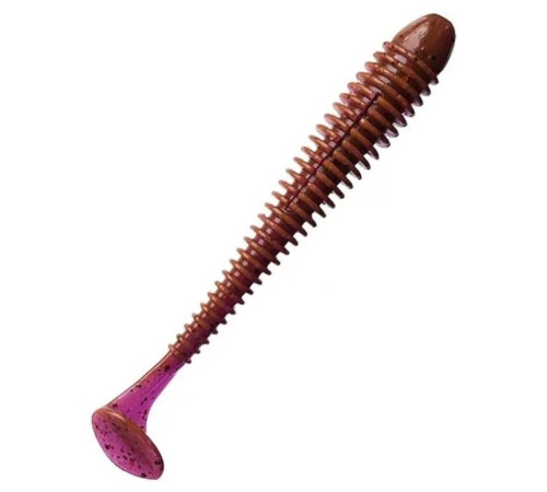 Силиконовая приманка Crazy Fish VIBRO WORM 4.0" 12, 5шт, виброхвост
