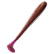 Силиконовая приманка Crazy Fish VIBRO WORM 4.0" 12, 5шт, виброхвост
