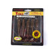 Силиконовые приманки Lucky John Pro Series TIOGA FAT 3.9in S13, 5шт, виброхвост