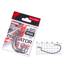 Крючки офсетные Lucky John PREDATOR сер. LJH350, №3/0, 6шт.