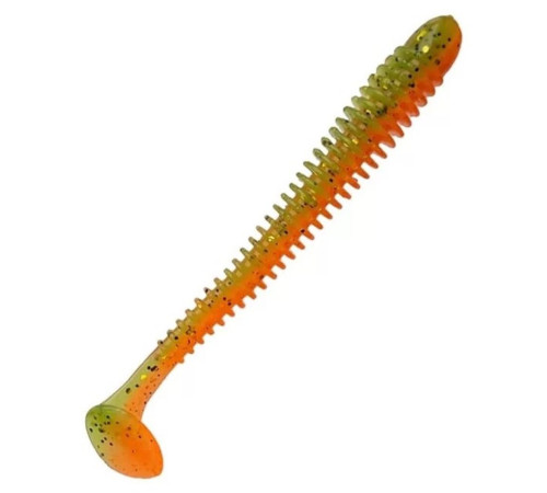 Силиконовая приманка Crazy Fish VIBRO WORM 4.0" 5d, 5шт, виброхвост