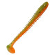 Силиконовая приманка Crazy Fish VIBRO WORM 4.0" 5d, 5шт, виброхвост