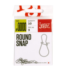 Lucky John Pro Series ROUND SNAP, 0000, 10шт.