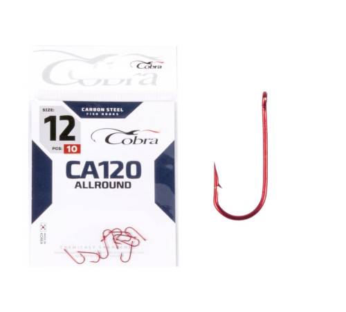 Крючки Cobra ALLROUND сер. CA120, №12, 10шт.