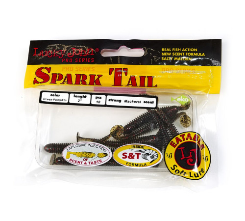 Lucky John Pro Series Spark Tail 2,0in PA03, 10шт.