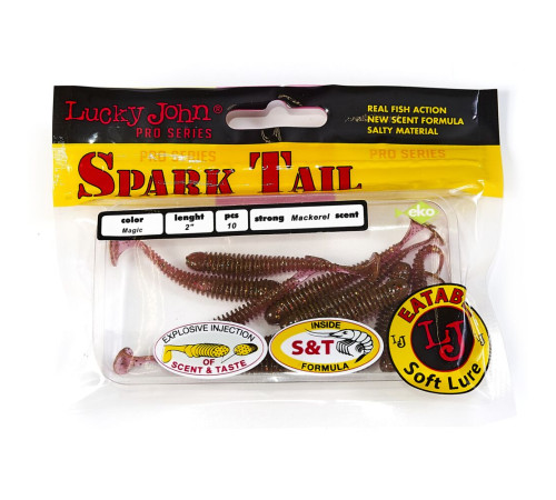 Lucky John Pro Series Spark Tail 2,0in S14, 10шт.