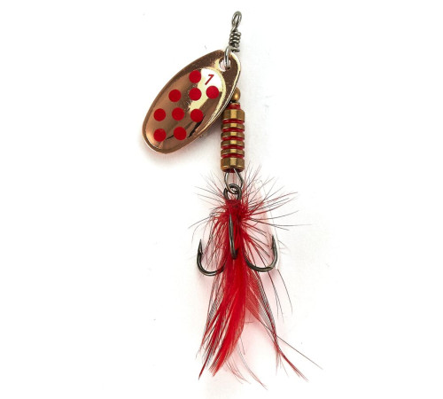 Блесна вращающаяся Lucky John SPIN X ROUND 01 , цвет CR