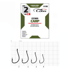 Крючки Cobra CARP сер. CC303, №2, 10шт.