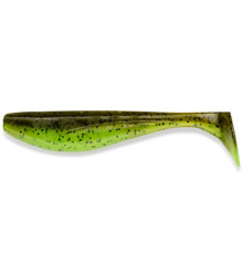 Силиконовая приманка FishUp WIZZLE SHAD 3" 204 - Green Pumpkin/Chartreuse, 8шт, виброхвост