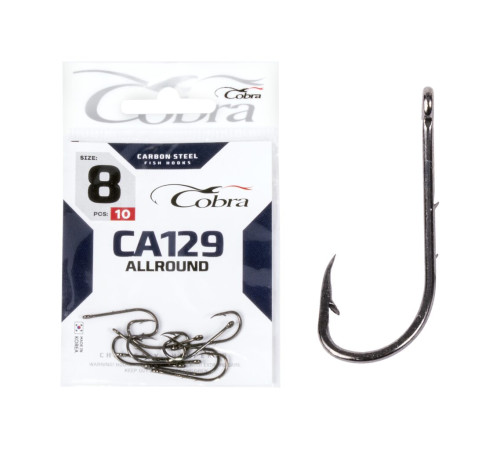 Крючки Cobra ALLROUND сер. CA129, №8, 10шт.