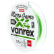Плетеная леска Lucky John Vanrex Micro Game х4 BRAID Fluo Green 125м,  0.08мм