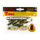Силиконовые приманки Lucky John Pro Series TIOGA 2.4in S67, 9шт, виброхвост