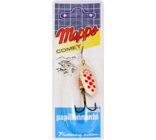 Блесна вращающаяся Mepps COMET PTS №3 блистер , цвет Silver Red-dot