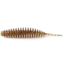 Силиконовые приманки FishUp TANTA 1" 045 - Green Pumpkin/Red & Black, 12шт, слаг