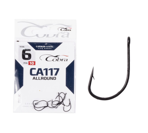 Крючки Cobra ALLROUND сер. CA117, №6, 10шт.