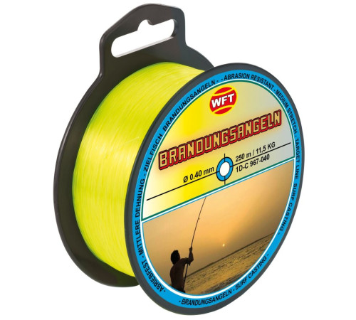 Монофильная леска WFT ZIELFISCH BRANDUNG 250м,  0.4мм