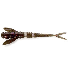 FishUp FLIT 1.5" 050 - Green Pumpkin Brown/Red & Purple, 10шт.