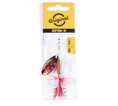 Блесна вращающаяся Lucky John SPIN X ROUND 03 , цвет CR