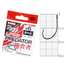 Крючки Lucky John PREDATOR сер. LJH532, №6, 10шт.