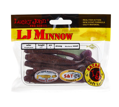 Lucky John Pro Series MINNOW 3.3in S13, 7шт.
