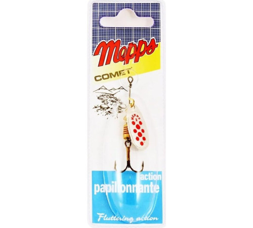 Блесна вращающаяся Mepps COMET PTS №2 блистер , цвет Silver Red-dot