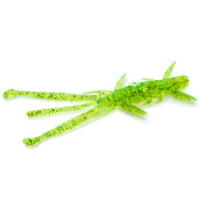 FishUp SHRIMP 3" 026 - Fluo Chartreuse/Green, 9шт.