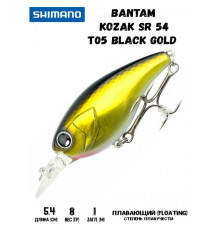 Воблер Shimano Bantam Kozak SR 54mm 8g T05 Black Gold