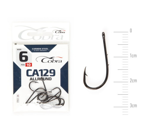 Крючки Cobra ALLROUND сер. CA129, №6, 10шт.