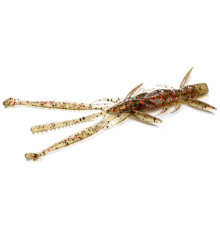 FishUp SHRIMP 3" 045 - Green Pumpkin/Red & Black, 9шт.