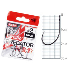 Крючки Lucky John PREDATOR сер. LJH532, №2, 10шт.