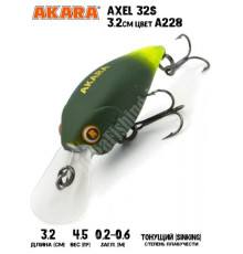 Воблер Akara Axel 32S 4,5гр цвет A228