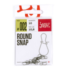 Lucky John Pro Series ROUND SNAP, 002, 10шт.