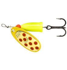 Блесна вращающаяся Blue Fox VIBRAX LONG CAST №2 , цвет Yellow-Silver-Yellow-Red