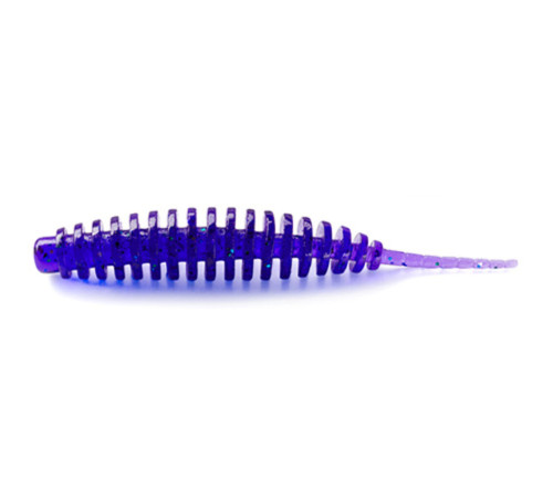 Силиконовые приманки FishUp TANTA 2.5" 060 - Dark Violet/Peacock & Silver, 8шт, слаг