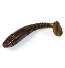 Силиконовые приманки Lucky John Pro Series TIOGA FAT 3.9in PA03, 5шт, виброхвост