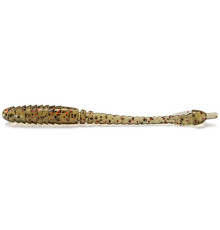 Силиконовые приманки FishUp ARW WORM 2" 045 - Green Pumpkin/Red & Black, 12шт, червь