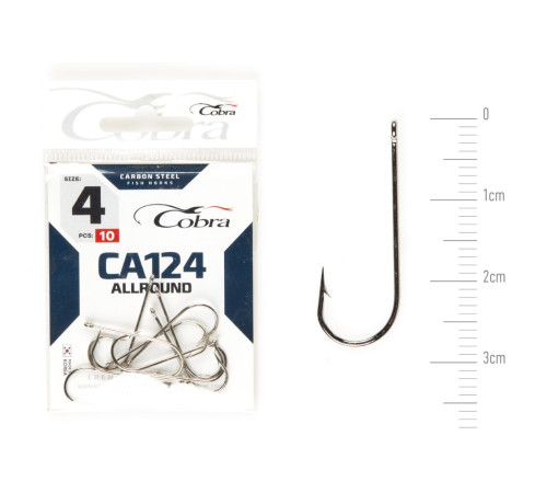Крючки Cobra ALLROUND сер. CA124, №4, 10шт.